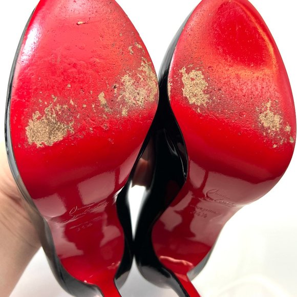🌷❤️‍🔥FINAL SALE 🔥 NO OFFERS🌷💥Christian Louboutin Neofilo 120 Pumps 34.5 - Picture 7 of 8